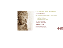 Tablet Screenshot of codyacupunctureclinic.com